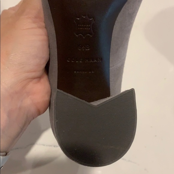 Cole Haan Gray Suede Pumps - Picture 3 of 4